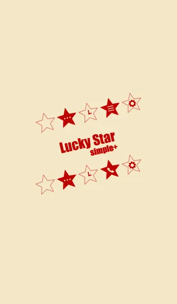 [LINE着せ替え] Lucky Star[simple+]Dの画像1