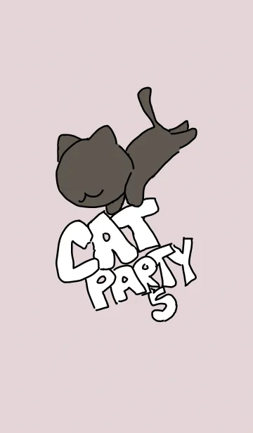 [LINE着せ替え] cat party5の画像1