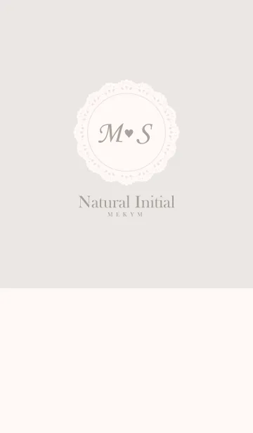 [LINE着せ替え] INITIAL -M＆S- Naturalの画像1