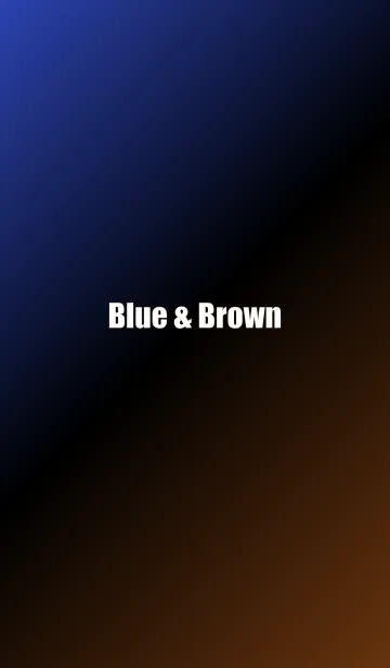 [LINE着せ替え] Blue ＆ Brownの画像1