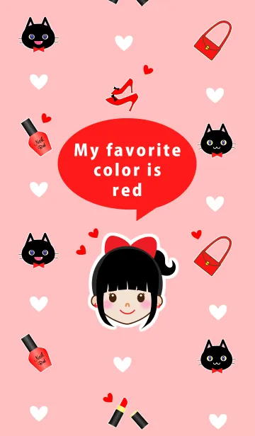 [LINE着せ替え] My favorite color is redの画像1