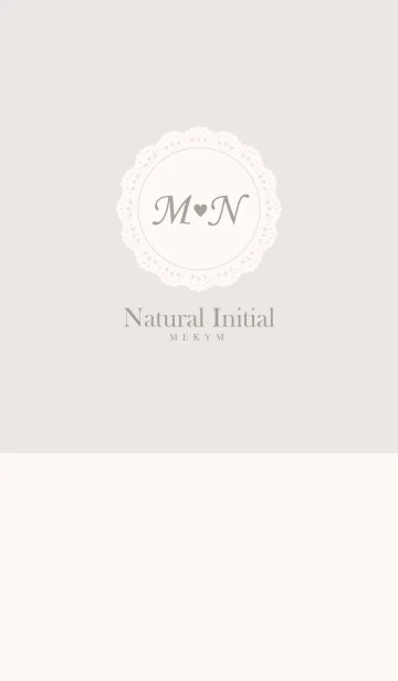 [LINE着せ替え] INITIAL -M＆N- Naturalの画像1