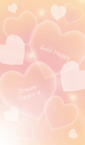 [LINE着せ替え] Gold Happy Dream Heart 4の画像1