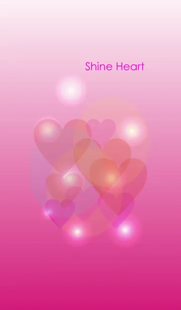 [LINE着せ替え] Shine heart in Pinkの画像1