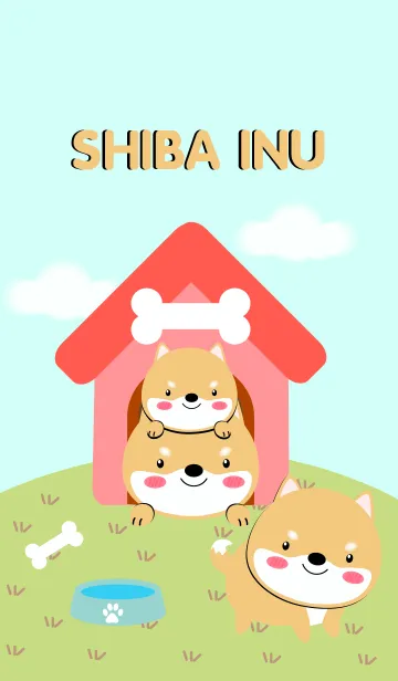 [LINE着せ替え] Cute Shiba Inu Dog Theme (jp)の画像1