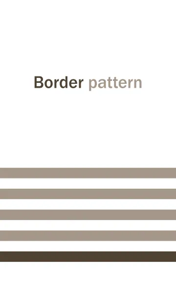 [LINE着せ替え] Border pattern -Brown-の画像1