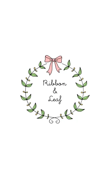 [LINE着せ替え] Ribbon ＆ Leafの画像1