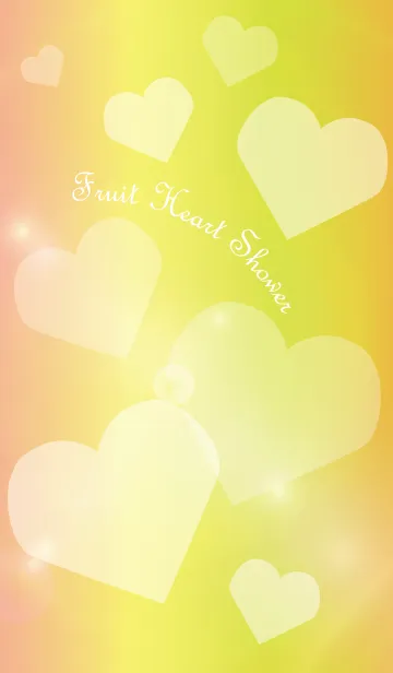 [LINE着せ替え] Fruit Heart Showerの画像1