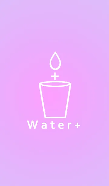 [LINE着せ替え] Water +(pink)の画像1