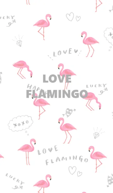 [LINE着せ替え] 恋叶う♡FLAMINGOの画像1