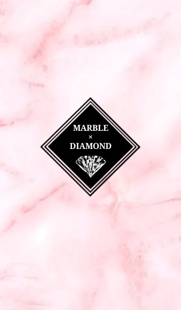 [LINE着せ替え] PINK MARBLE × DIAMONDの画像1