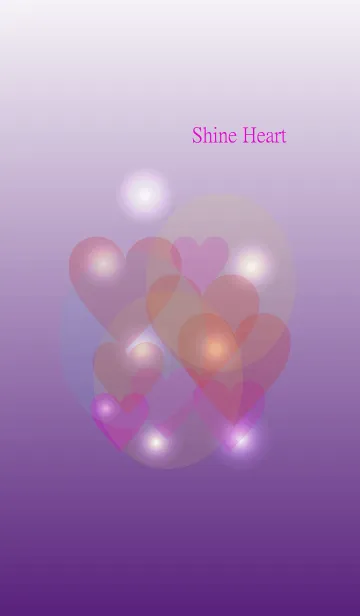 [LINE着せ替え] Pastel heart in purpleの画像1