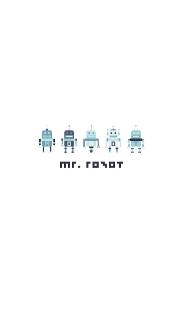 [LINE着せ替え] MR. ROBOT BLUEの画像1