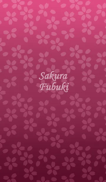 [LINE着せ替え] Sakura Fubuki[Deep Pink]の画像1