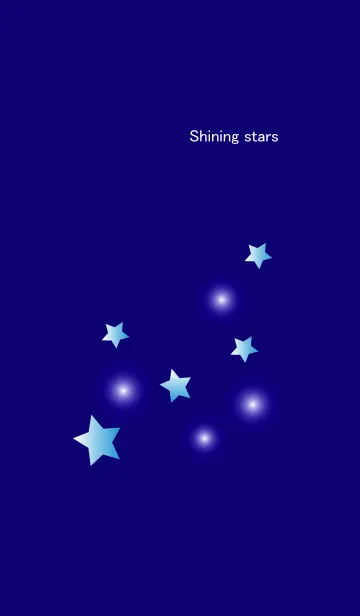 [LINE着せ替え] Shining stars in ultramarine color2の画像1