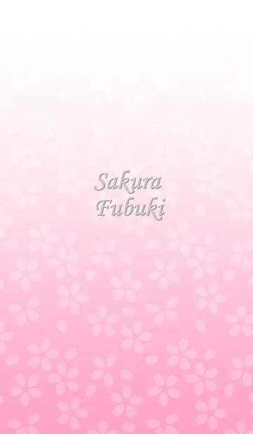 [LINE着せ替え] Sakura Fubuki[Pale Pink]の画像1