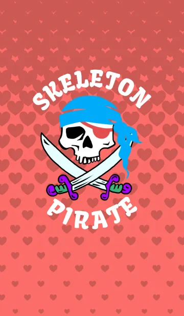 [LINE着せ替え] SKELETON PIRATE REDの画像1