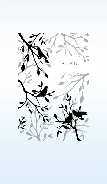 [LINE着せ替え] Small bird - BLACK -の画像1