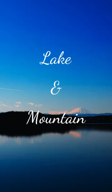 [LINE着せ替え] Lake ＆ Mountainの画像1