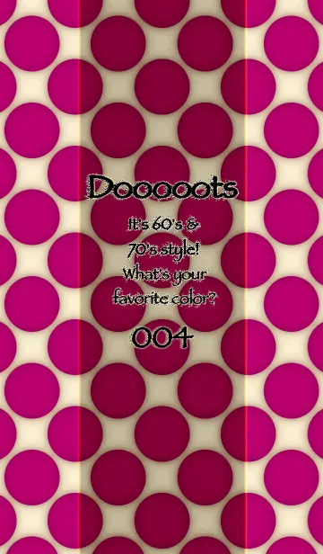 [LINE着せ替え] Dooooots004 FUCHSIA PINKの画像1