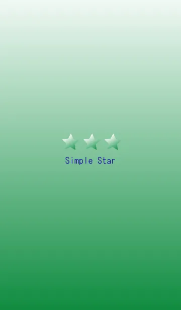 [LINE着せ替え] Shining simple star in greenの画像1