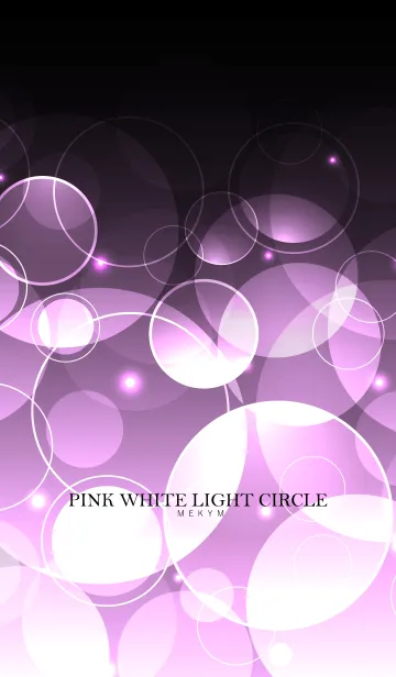 [LINE着せ替え] PINK WHITE LIGHT CIRCLEの画像1