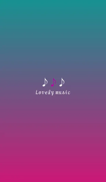 [LINE着せ替え] Lovely musicの画像1