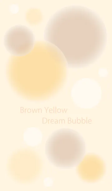 [LINE着せ替え] Brown Yellow Dream Bubbleの画像1