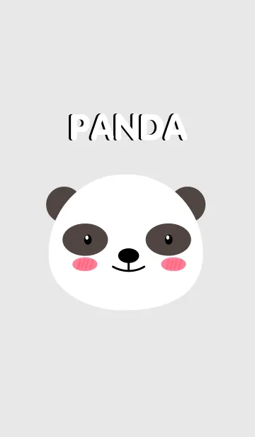 [LINE着せ替え] Simple Cute Face Panda Theme (jp)の画像1