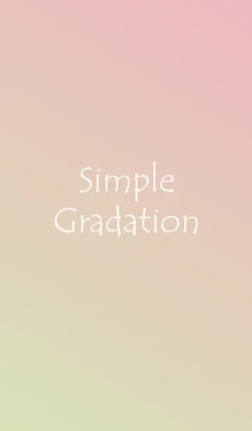 [LINE着せ替え] Simple Gradation -PINK+GREEN-の画像1