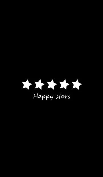 [LINE着せ替え] Happy stars in blackの画像1