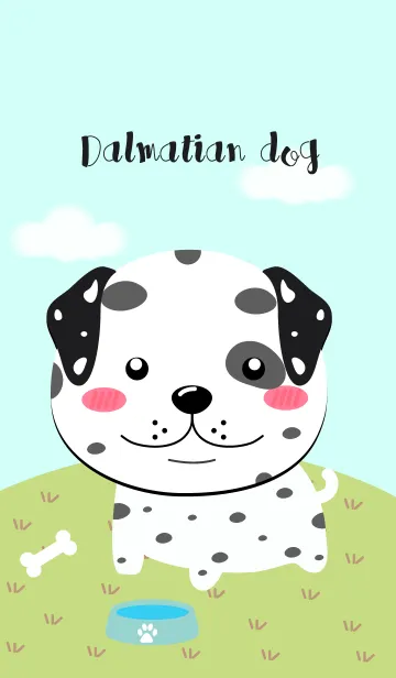 [LINE着せ替え] Cute Dalmatian Dog Theme (jp)の画像1