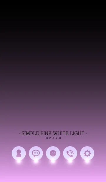 [LINE着せ替え] - SIMPLE PINK WHITE LIGHT -の画像1