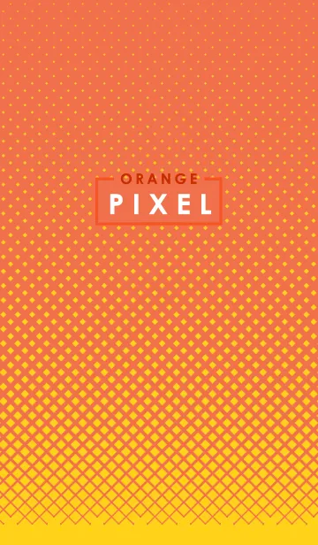 [LINE着せ替え] Orange in Pixelの画像1