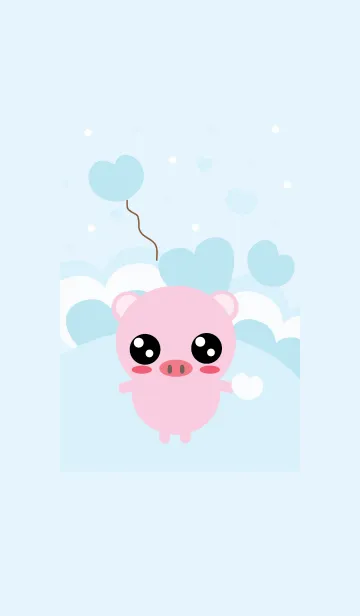 [LINE着せ替え] Cute pig theme (JP) v.5の画像1