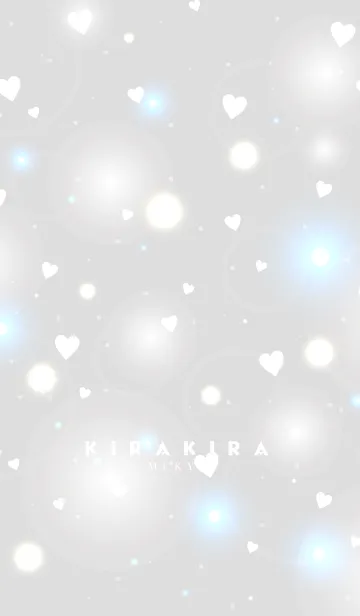 [LINE着せ替え] K I R A K I R A -GRAY HEART-の画像1