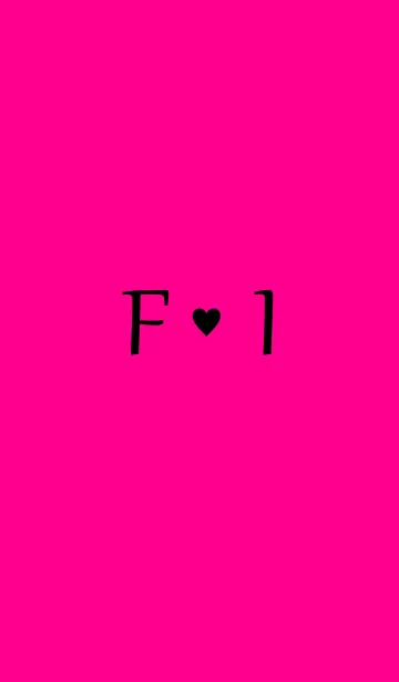 [LINE着せ替え] Initial "F ＆ I" Vivid pink ＆ black.の画像1