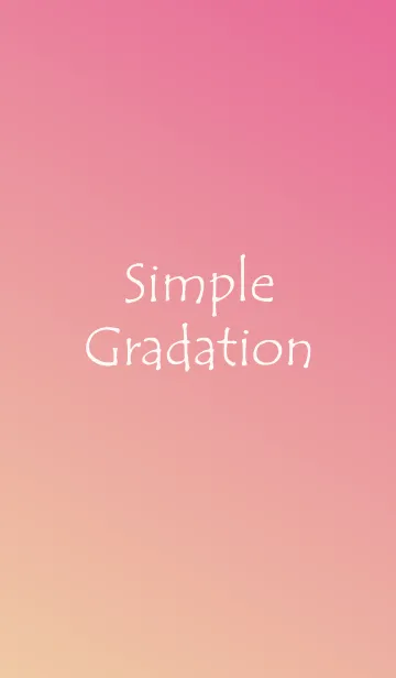 [LINE着せ替え] Simple Gradation -PEACH-の画像1