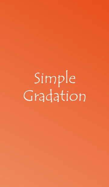 [LINE着せ替え] Simple Gradation -ORANGE-の画像1