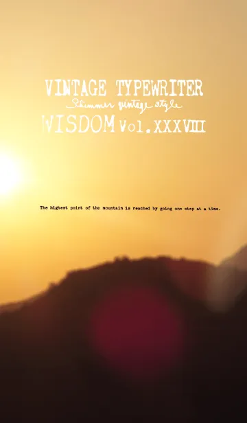 [LINE着せ替え] VINTAGE TYPEWRITER WISDOM Vol.XXXVIIIの画像1