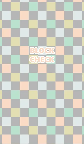 [LINE着せ替え] BLOCK CHECK PATTERN Bの画像1