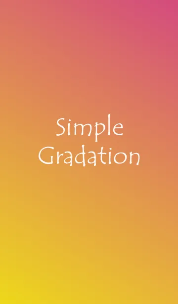 [LINE着せ替え] Simple Gradation -PINK+YELLOW-の画像1