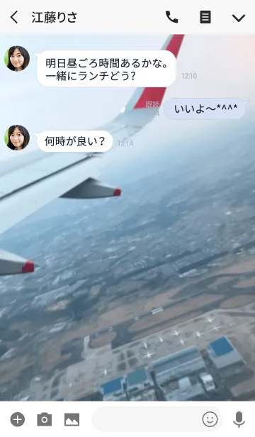 [LINE着せ替え] 空を飛ぶの画像3