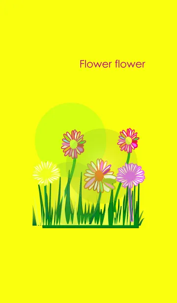 [LINE着せ替え] Yellow flower flower flowerの画像1