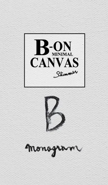 [LINE着せ替え] B on Canvas -Minimal-の画像1