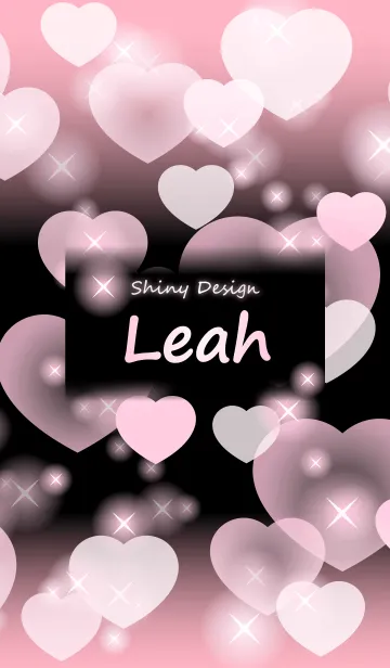 [LINE着せ替え] Leah-Name-Baby Pink Heartの画像1