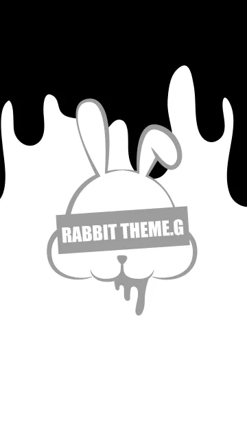 [LINE着せ替え] DARK RABBIT.GRAY 2の画像1