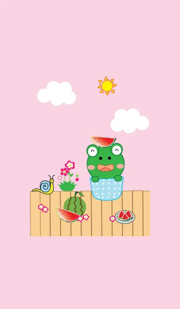 [LINE着せ替え] Frog frog theme (JP) v.5の画像1