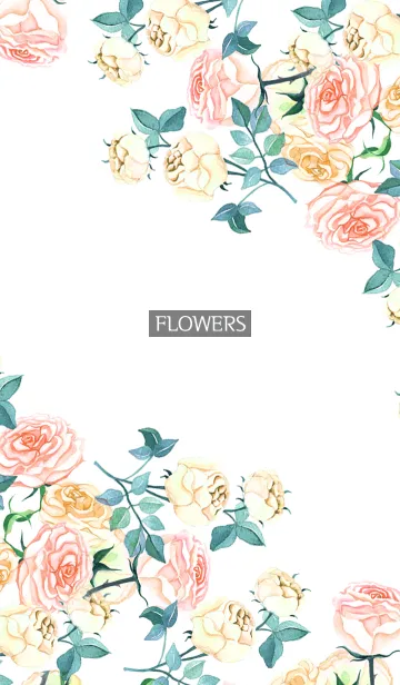 [LINE着せ替え] water color flowers_511の画像1