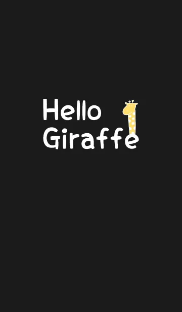 [LINE着せ替え] Hello Giraffe white 1の画像1